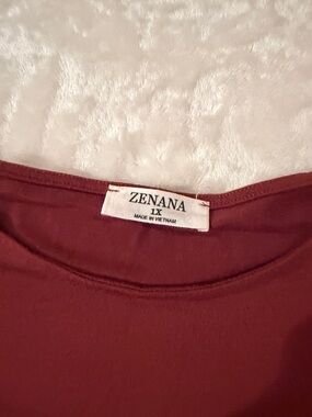 ZENANA Women’s Midi Dress in Burgundy